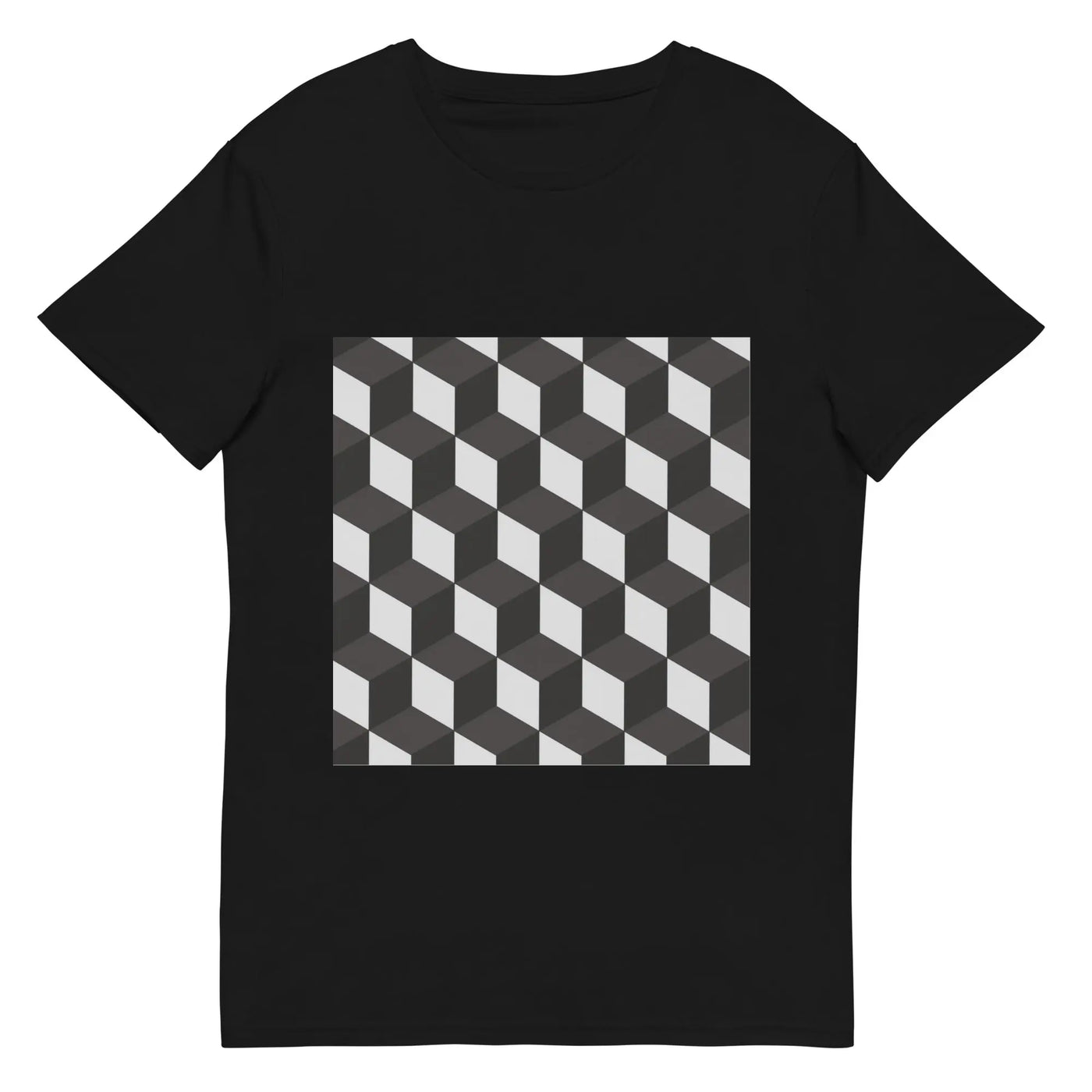 mens streetwear tshirt black on a white background